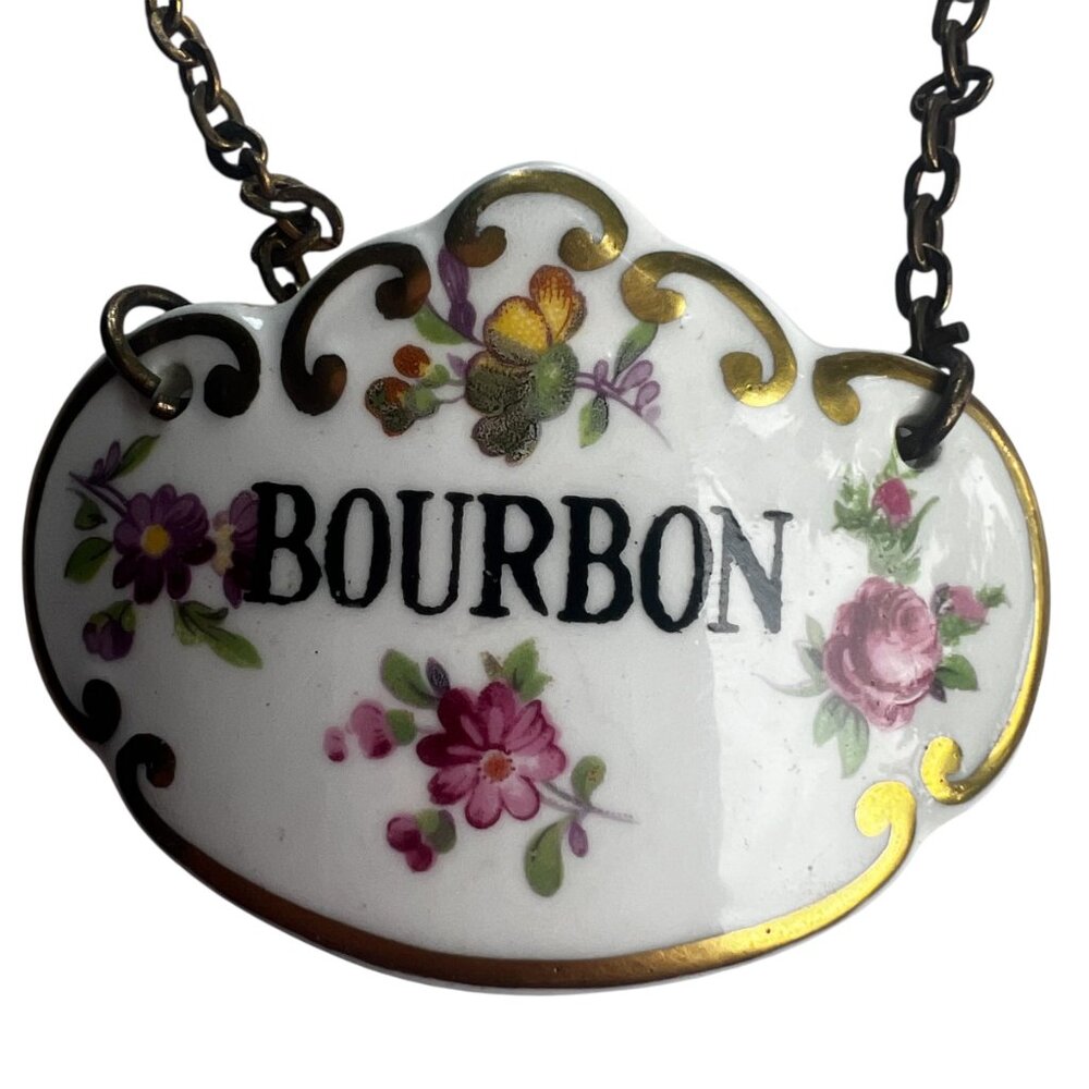 Hammersley Fine Bone China Antique Decanter Tags Bourbon & Cognac - Picture 6 of 6